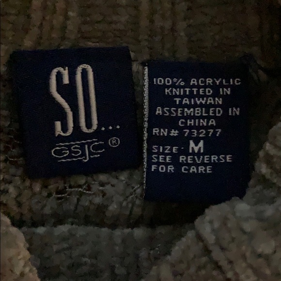 SO GSJC KNIT TURTLE NECK SWEATER (SIZE M) - Picture 3 of 4